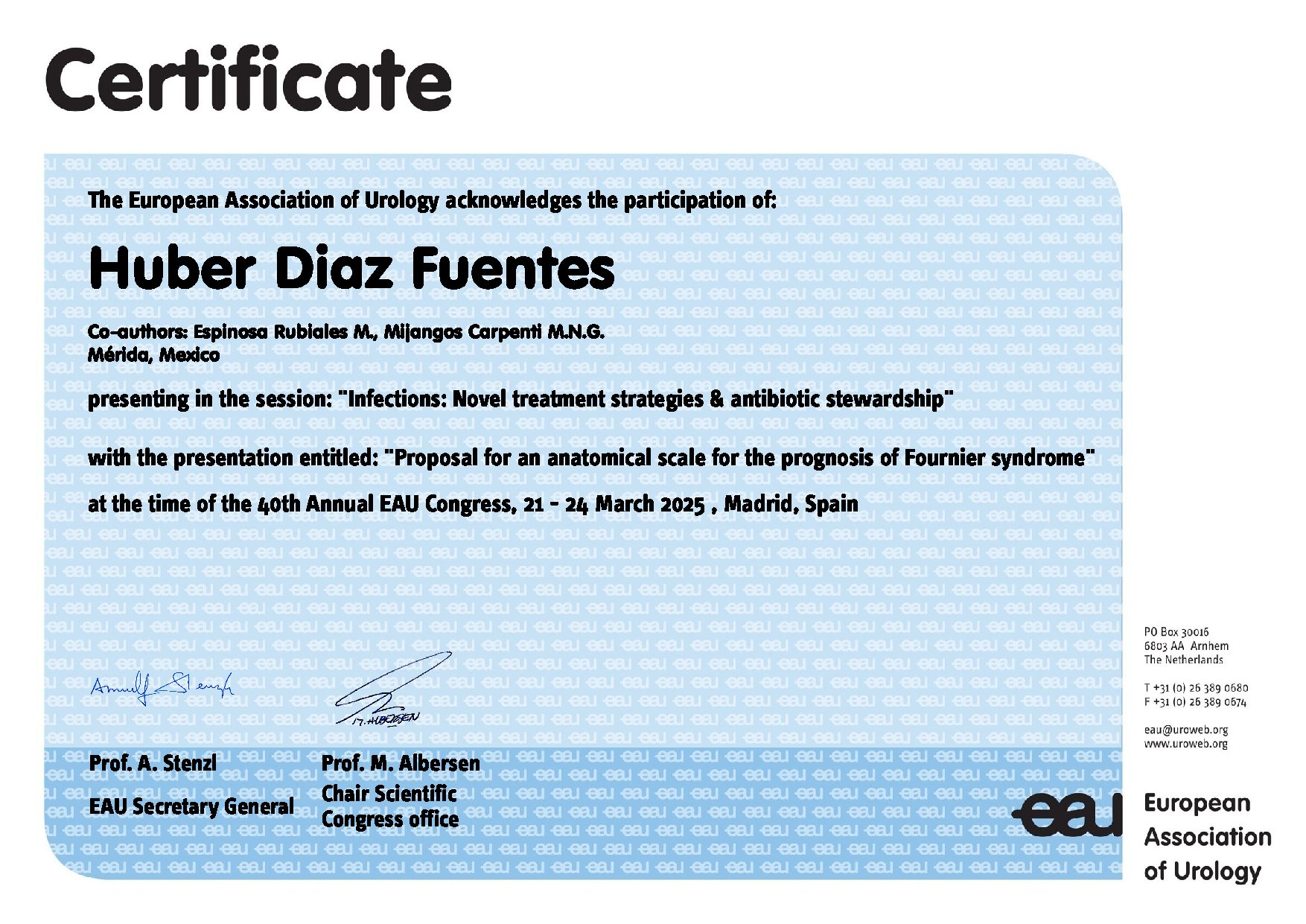 EAU Collaboration